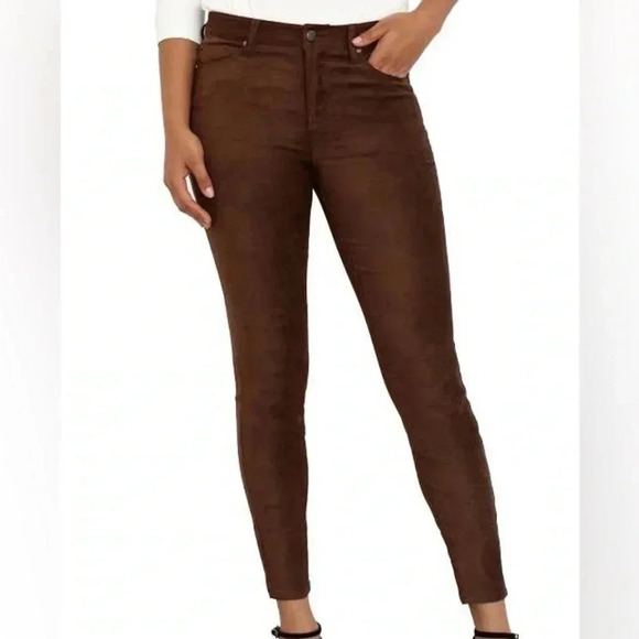 Vince Camuto Jeans Brown Skinny Denim Pants Lola Stovepipe Vicuña Size 27